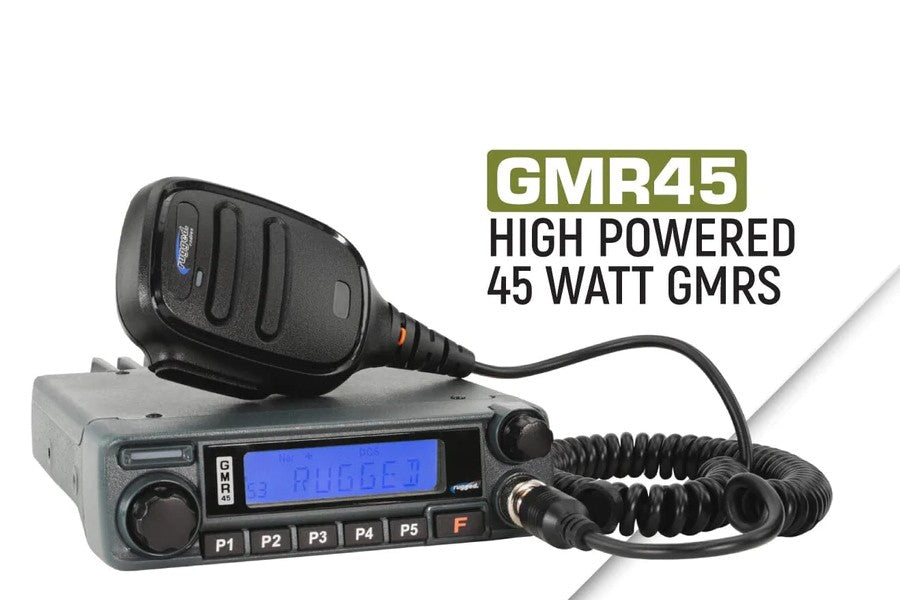 Rugged Radios Two Way GMRS Mobile Radio Kit - 45 Watt - 2011-2018 JK 2dr