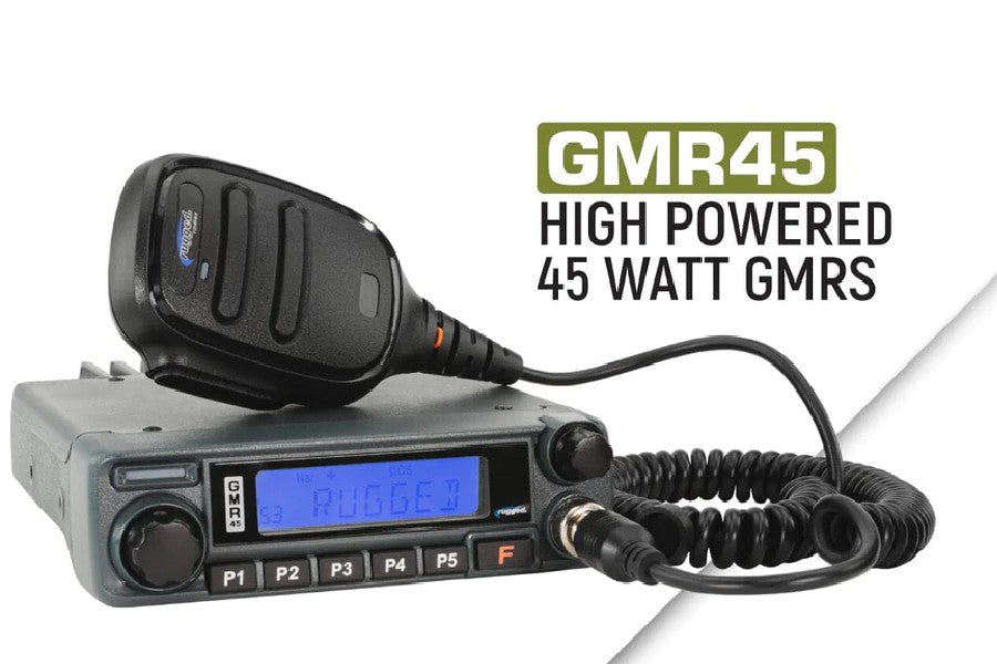 Rugged Radios Two Way GMRS Mobile Radio Kit - 45 Watt - 2007-2010 JK/2007-2018 JKU
