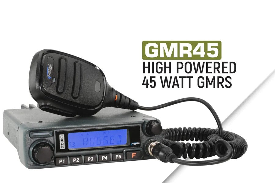 Rugged Radios Two Way GMRS Mobile Radio Kit - 45 Watt - JL/JT