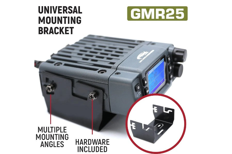 Rugged Radios Radio Kit - GMR25 Waterproof GMRS Band Mobile Radio w/ Antenna - 25 Watt