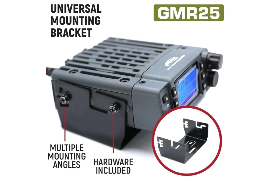 Rugged Radios GMRS Mobile Radio Kit Lite w/ Stealth Antenna - 25 Watt