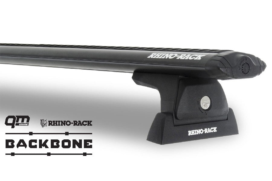 Jeep Wrangler JK 4-Door Rhino Rack Vortex RLT600 2-Bar Back Bone Roof Rack, Black | JA6386