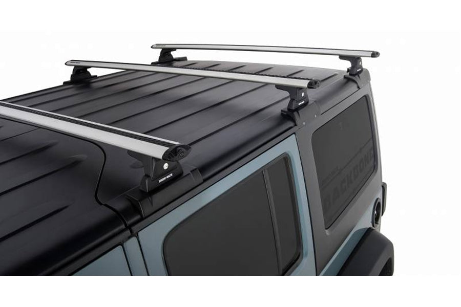 Jeep Wrangler JK 4-Door Rhino Rack Vortex RLT600 3-Bar Backbone Roof Rack , Black | JA6390