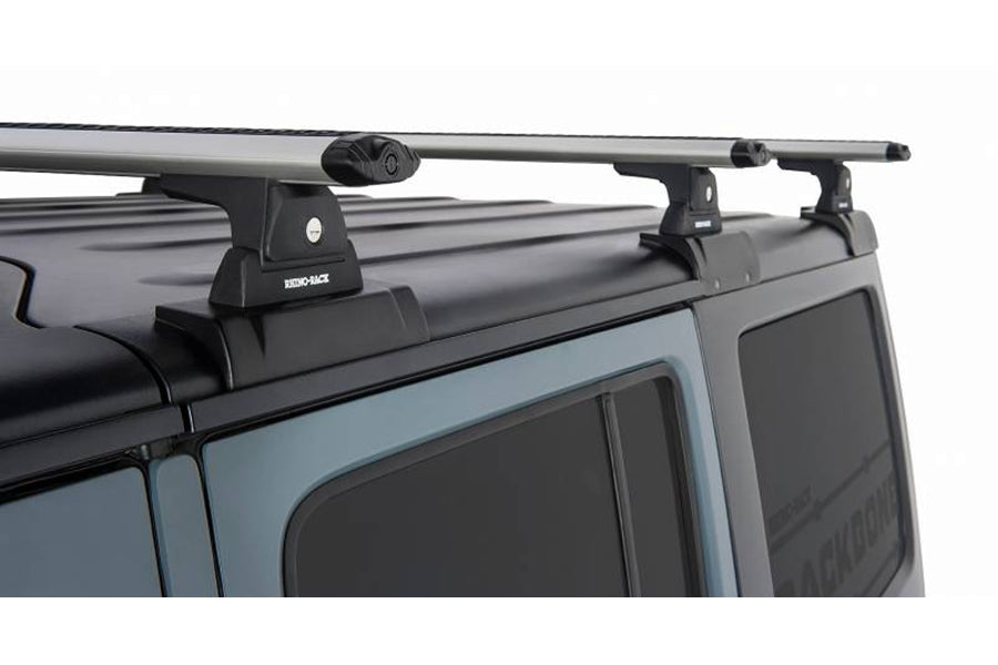 Jeep Wrangler JK 4-Door Rhino Rack Vortex RLT600 3-Bar Backbone Roof Rack , Black | JA6390