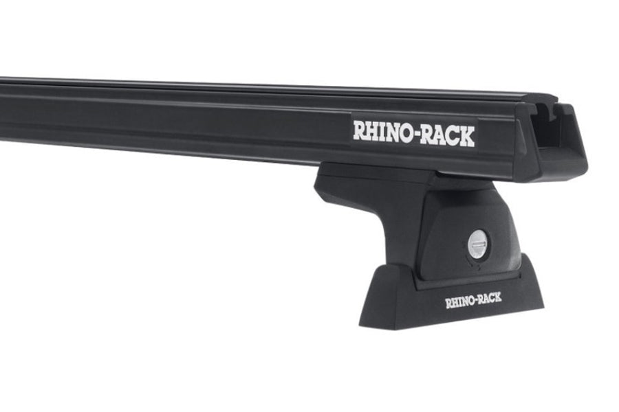 Jeep Wrangler JK 4-Door Rhino Rack HD RLT600 3-Bar Backbone Roof Rack, Black | JA6392