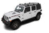 Jeep Wrangler JL 4-Door Rhino Rack Vortex RL110 Black 3 Bar Roof Rack | JB0103