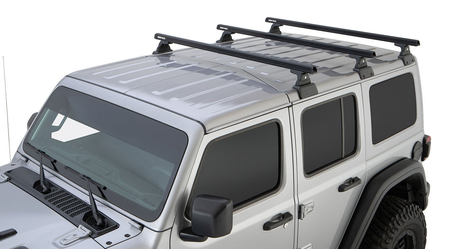 Jeep Wrangler JL 4-Door Rhino Rack HD RLT600 3 Bar Backbone Roof Rack | JB0885