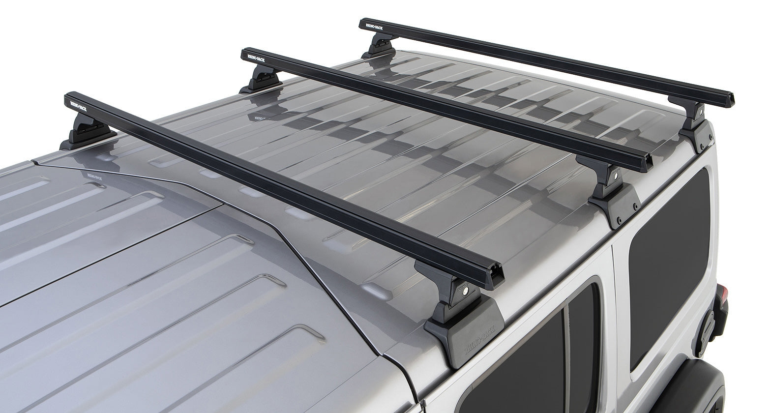 Jeep Wrangler JL 4-Door Rhino Rack HD RLT600 3 Bar Backbone Roof Rack | JB0885