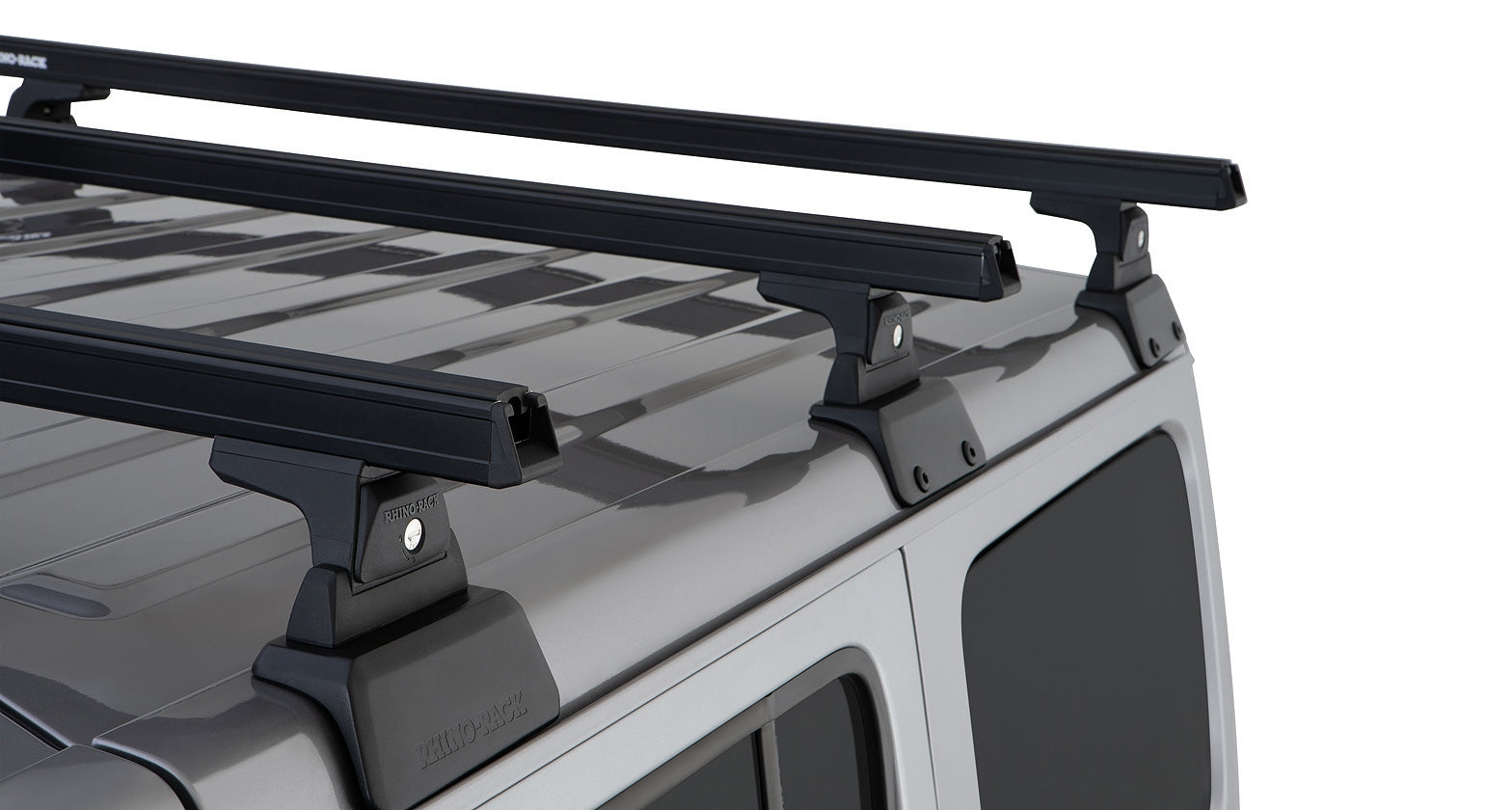 Jeep Wrangler JL 4-Door Rhino Rack HD RLT600 3 Bar Backbone Roof Rack | JB0885