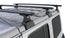 Jeep Wrangler JL 4-Door Rhino Rack Vortex RLT600 Black 3 Bar w/ Backbone Roof Rack and Quick Release Legs | JB0899