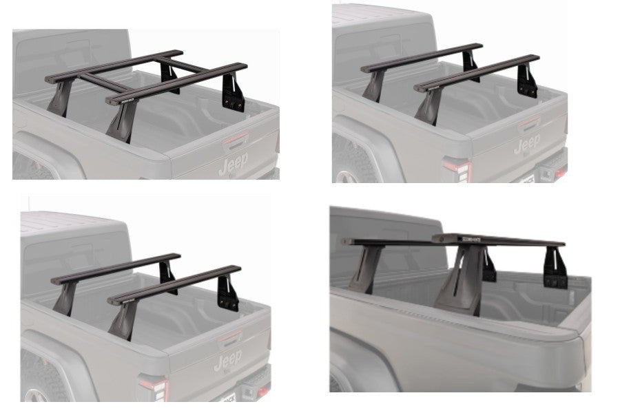 Rhino Rack Reconn-Deck Truck Bed System w/ NS Bars - JT
