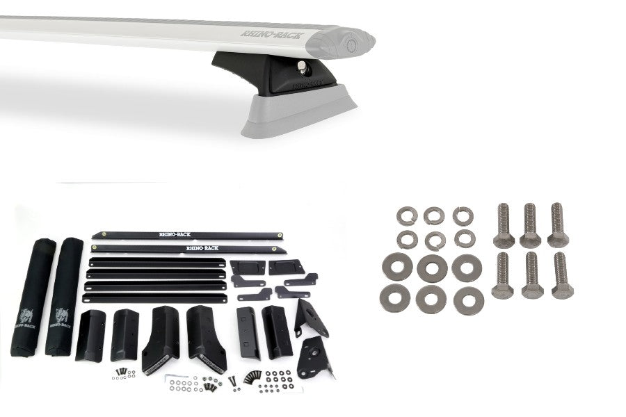 Jeep Wrangler JK 2-Door Rhino Rack Backbone  2-Bar Roof Rack Vortex RCL Black | JC-01320