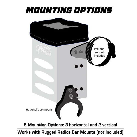 Rugged Radios Aluminum Handheld Radio Universal Mounting Box