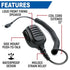 Rugged Radios GMR2 PLUS - GMRS and FRS Two Way Handheld Radio w/Hand Mic