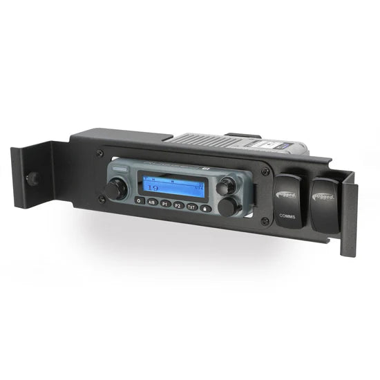 Ford, Chevy, GMC, and RAM TRX Trucks Rugged Radios Center Console Radio Mount for M1/RM45/RM60/GMR45