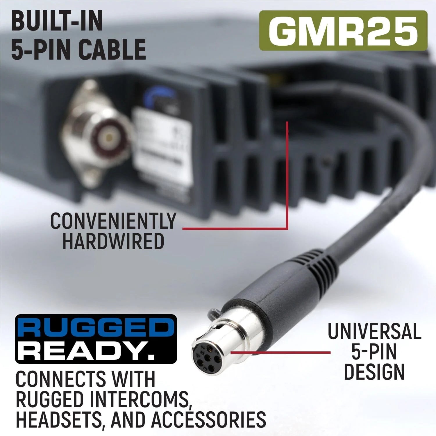 Rugged Radios GMR25 Waterproof Mobile Radio