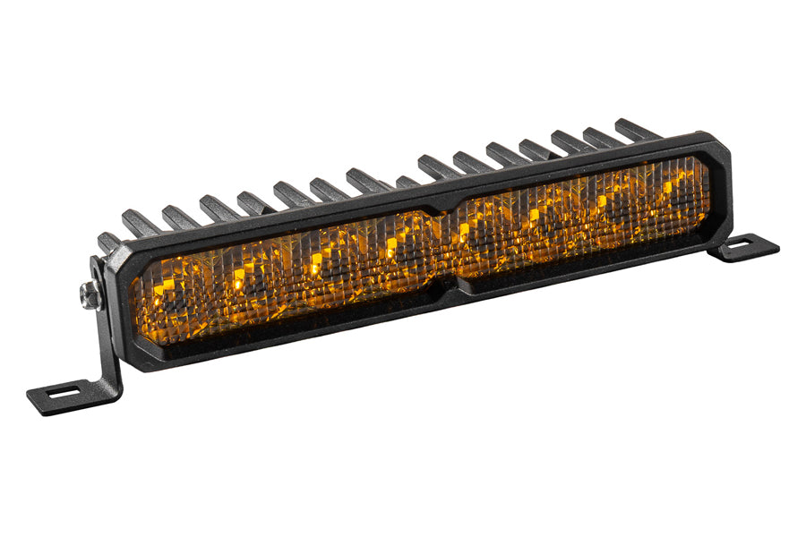 Diode Dynamics SS10 SAE/DOT Yellow LED Light Bar (Single)