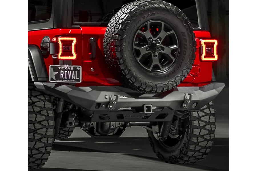 RIVAL Aluminum Rear Full-Width Bumper - JL