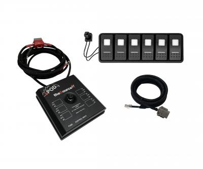 sPOD SourceLT Modular w/ LED Switch Panel and 84in Battery Cables - Red