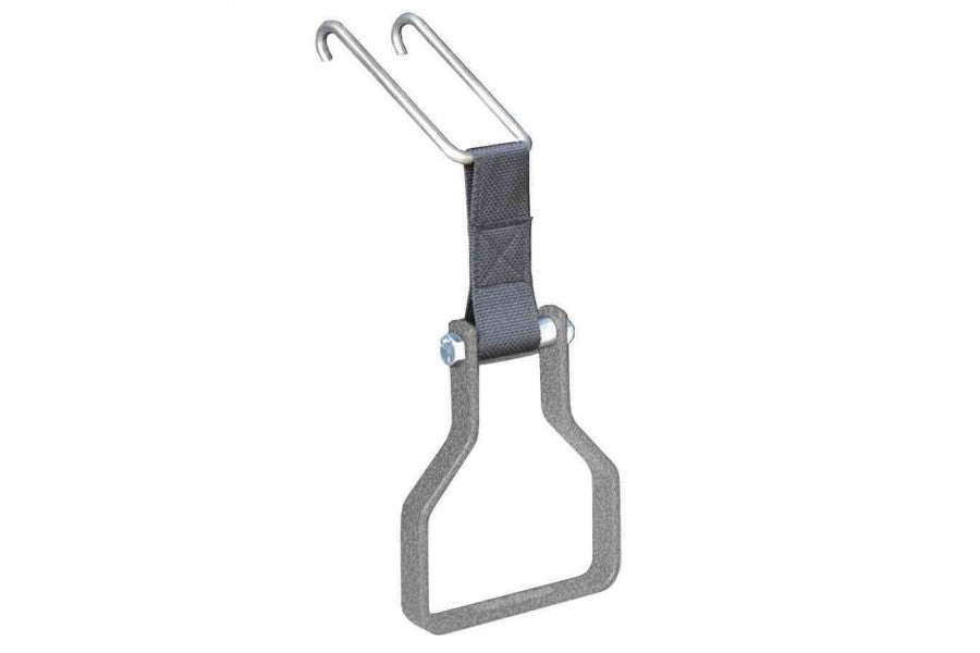 Steinjager Stirrup Step Kit - Gray Hammertone, Black Webbing - TJ