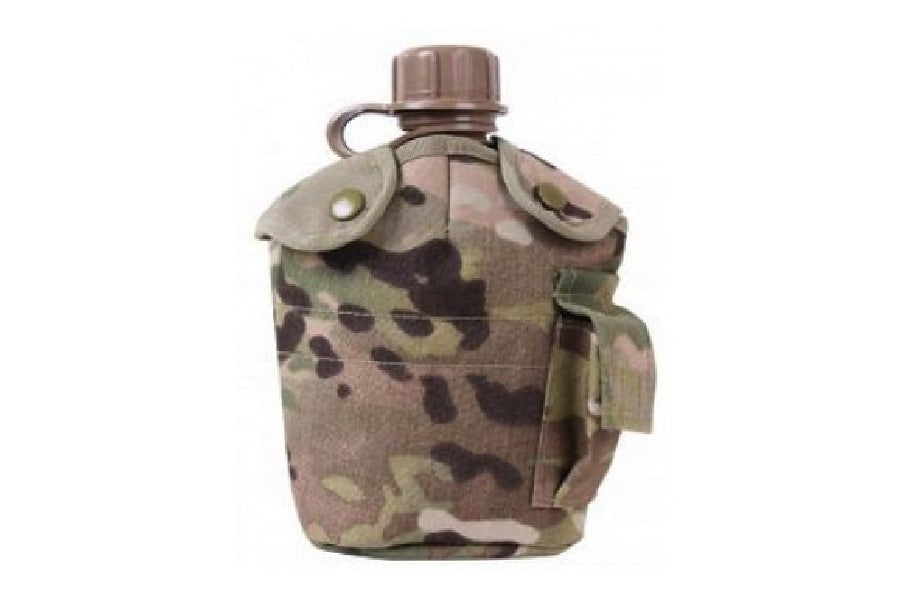Steinjager GI Style 1 QT MOLLE Military Tactical Canteen Cover, Multicam - JK