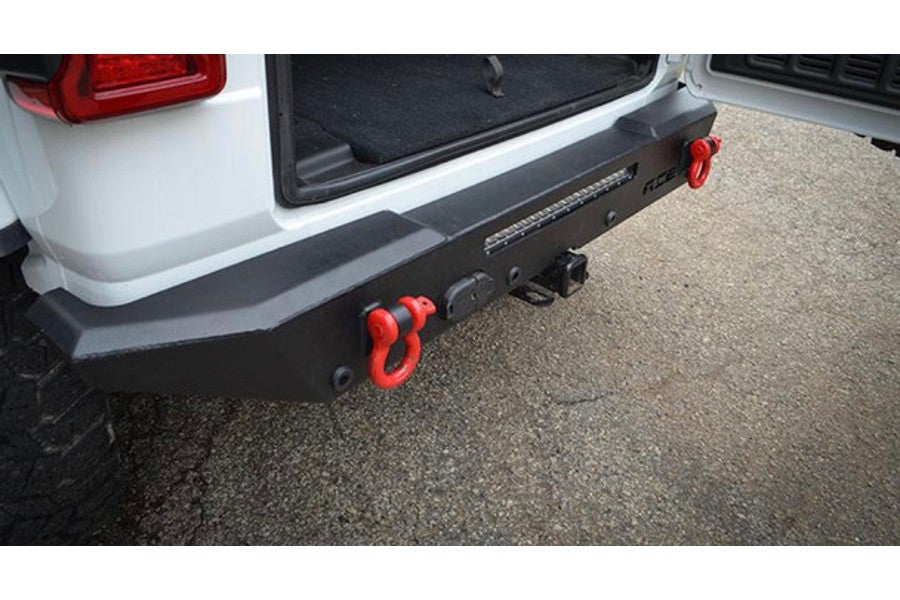 ACE Engineering Halfback Rear Bumper Kit, 20-inch light, Texturized Black, JL