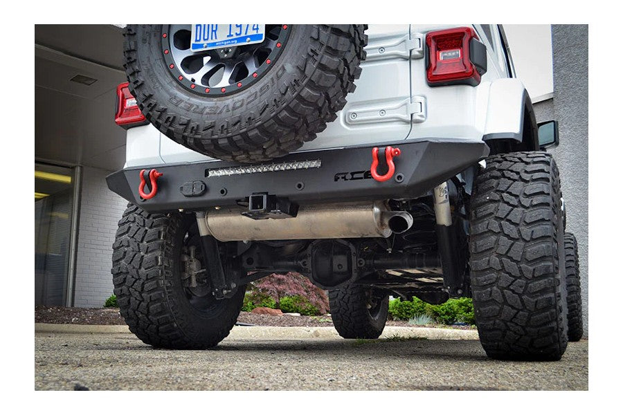 Jeep Wrangler JL ACE Engineering Halfback Rear Bumper Kit - w/ Backup Sensors - Texturized Black