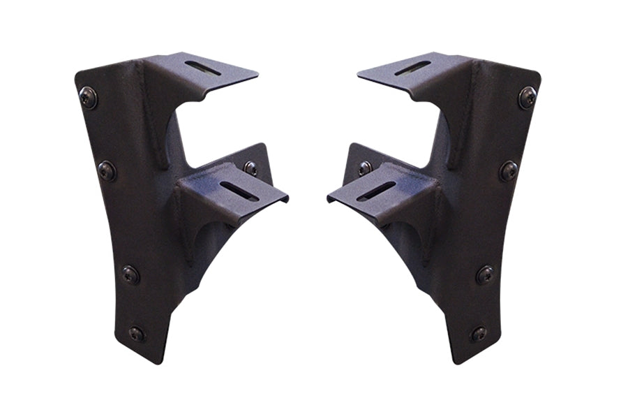 Jeep Wrangler JK ACE Engineering A-Pillar Double Light Mounts, Black