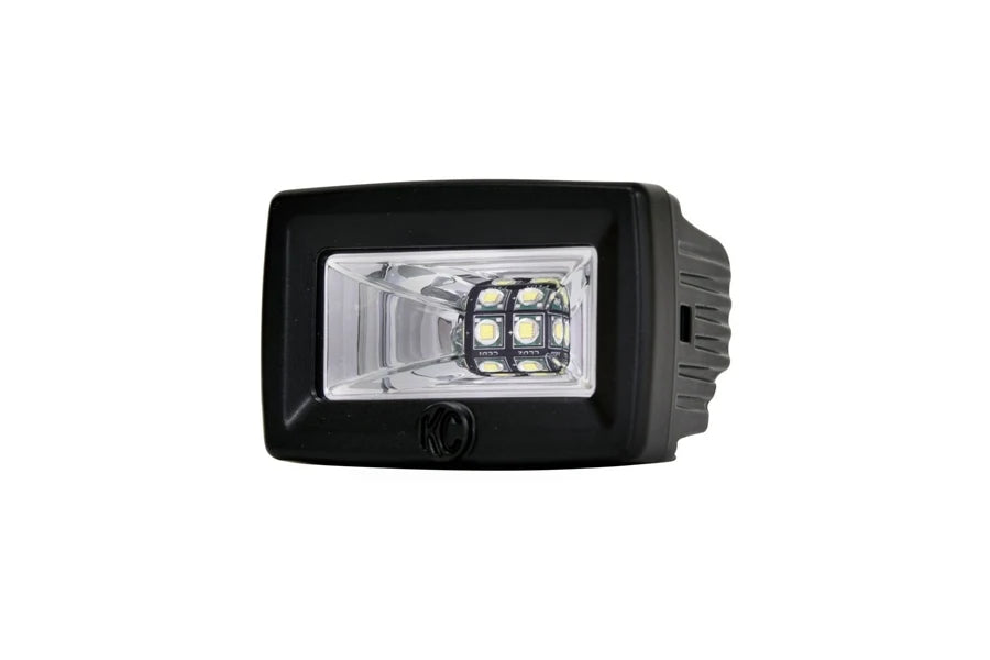 KC HiLites Universal 2in C-Series C2 LED Light, Single - Flood Beam