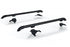 Jeep Wrangler JK 4-Door 2007-2018, TeraFlex Nebo Roof Rack Main Rail Kit, Black