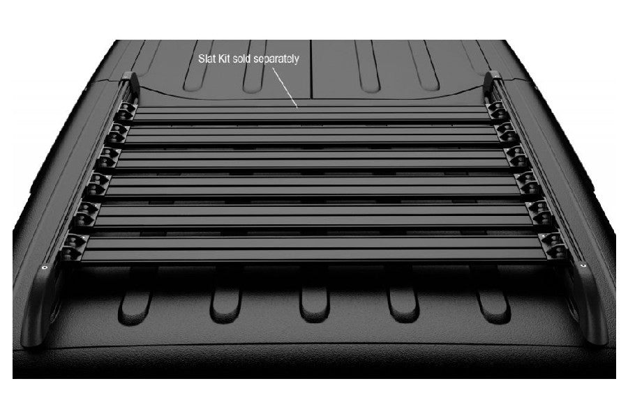 Jeep Wrangler JK 4-Door 2007-2018, TeraFlex Nebo Roof Rack Main Rail Kit, Black, view 3