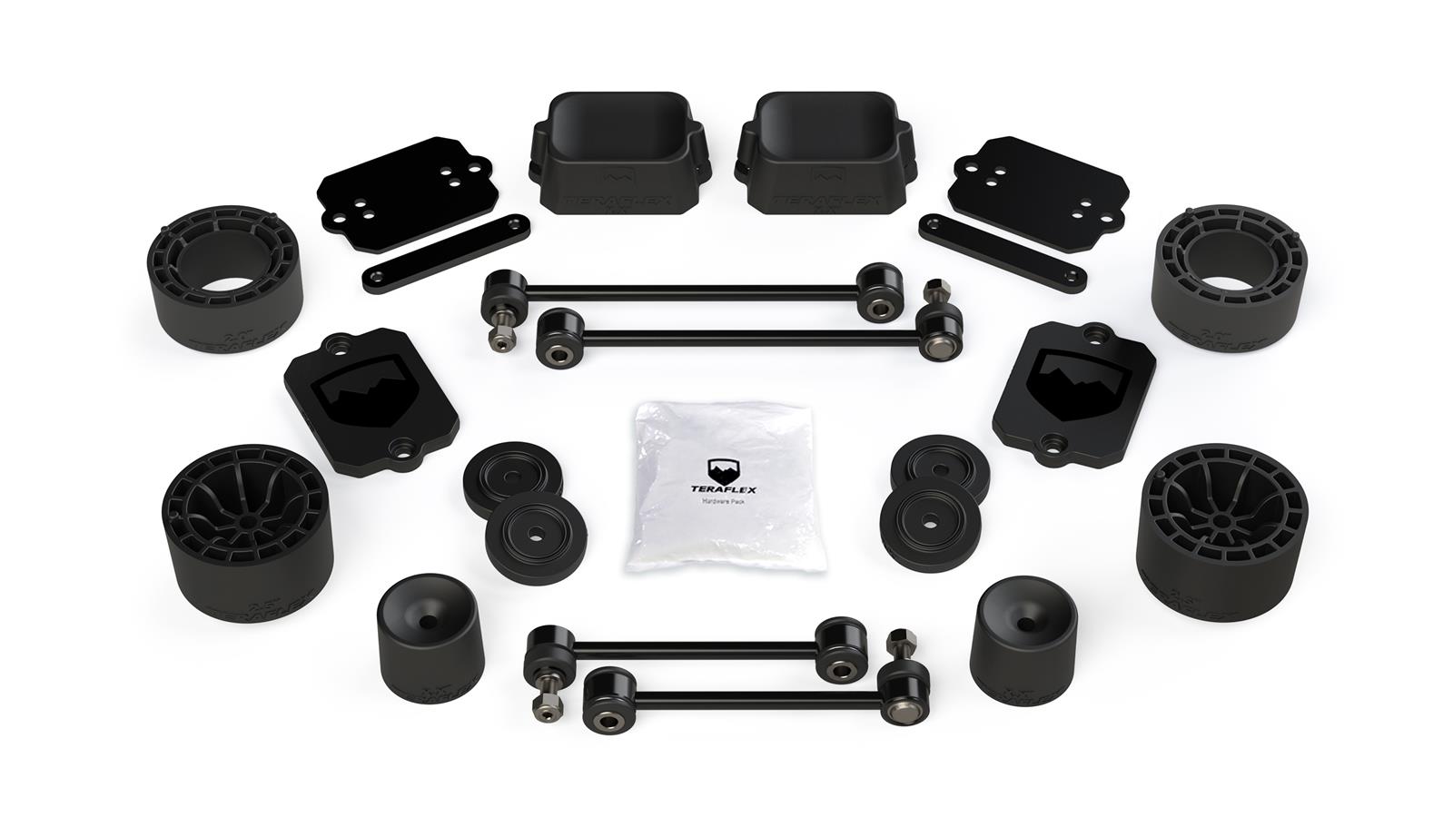 Jeep Wrangler JL 2-Door Sport/Sahara 2018-2026, TeraFlex 2.5in Performance Spacer Lift Kit, No Shocks or Extensions