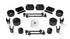 Jeep Wrangler JL 2-Door Rubicon 2018-2026, TeraFlex 2.5in Performance Spacer Lift Kit with Shock Extensions