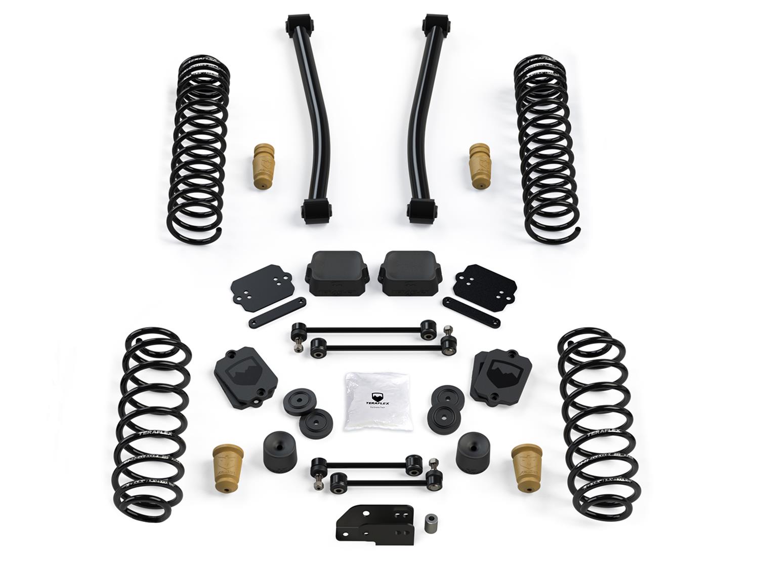 Jeep Wrangler JK/JL 4-Door 2007-2026, TeraFlex 2.5in Sport ST2 Suspension System, No Shocks