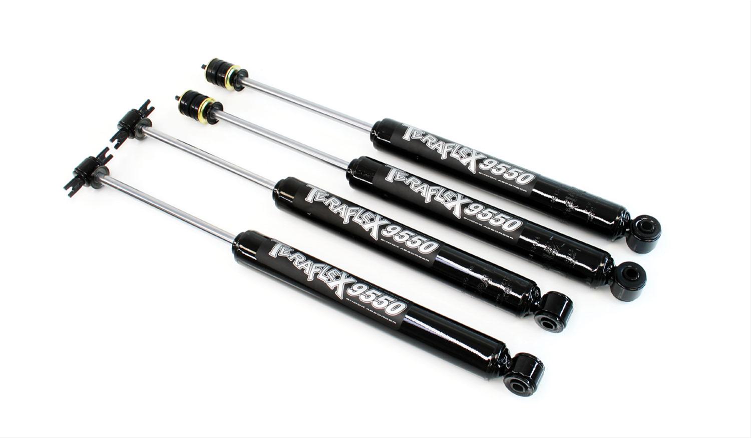 Jeep Wrangler TJ 1997-2010, TeraFlex 9550 VSS Twin-Tube Shock Kit, 3-4in Lift