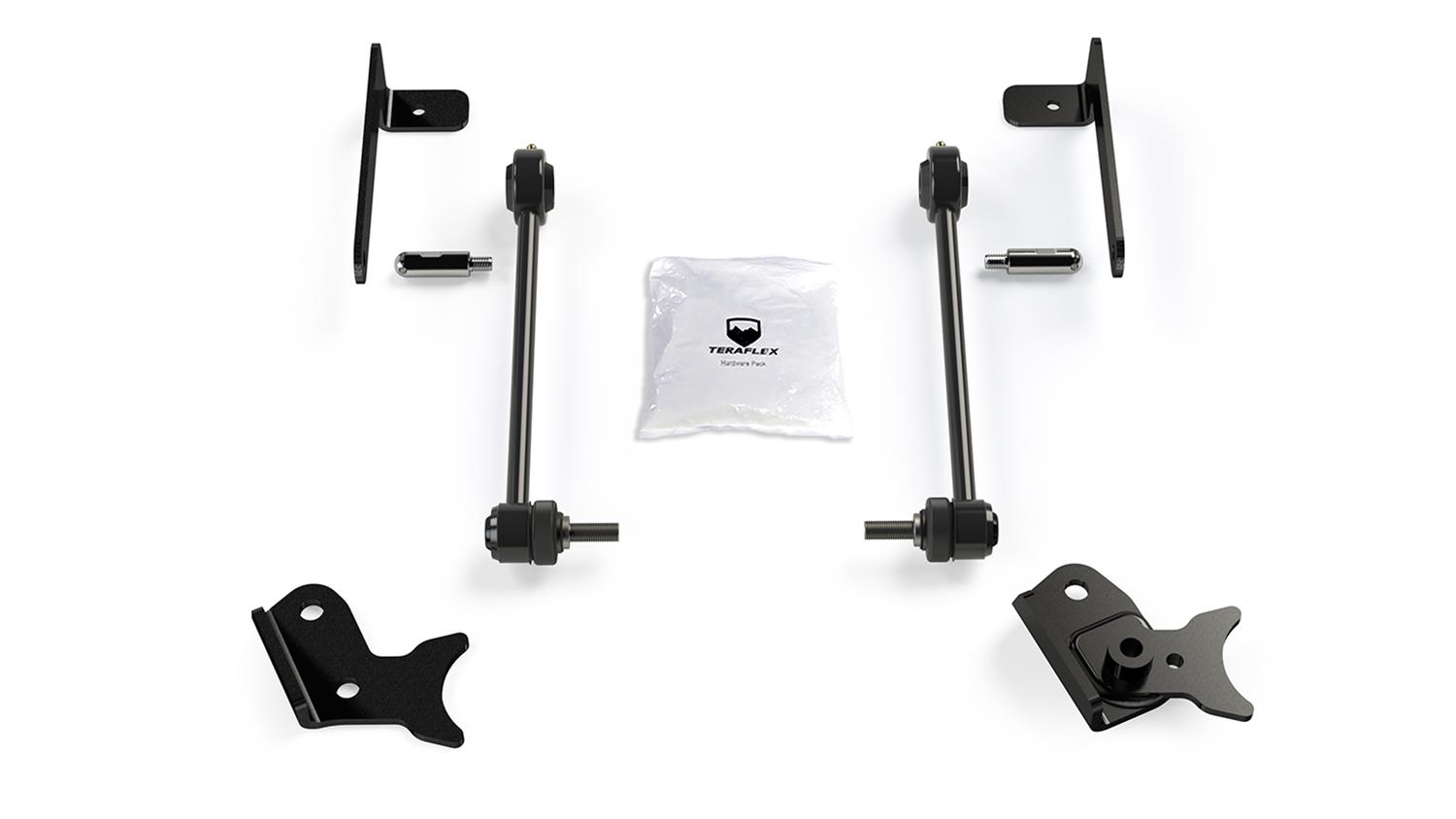 Jeep Wrangler JL 2018-2026 & Gladiator JT 2020-2026, TeraFlex Front Sway Bar Quick Disconnect Kit, 0-6in Lift