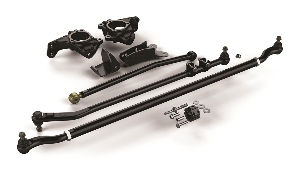 Jeep Wrangler JK 2007-2018, TeraFlex Dana 30/44 High Steer System with HD Tie Rod Kit and HD Drag Link Flip Kit