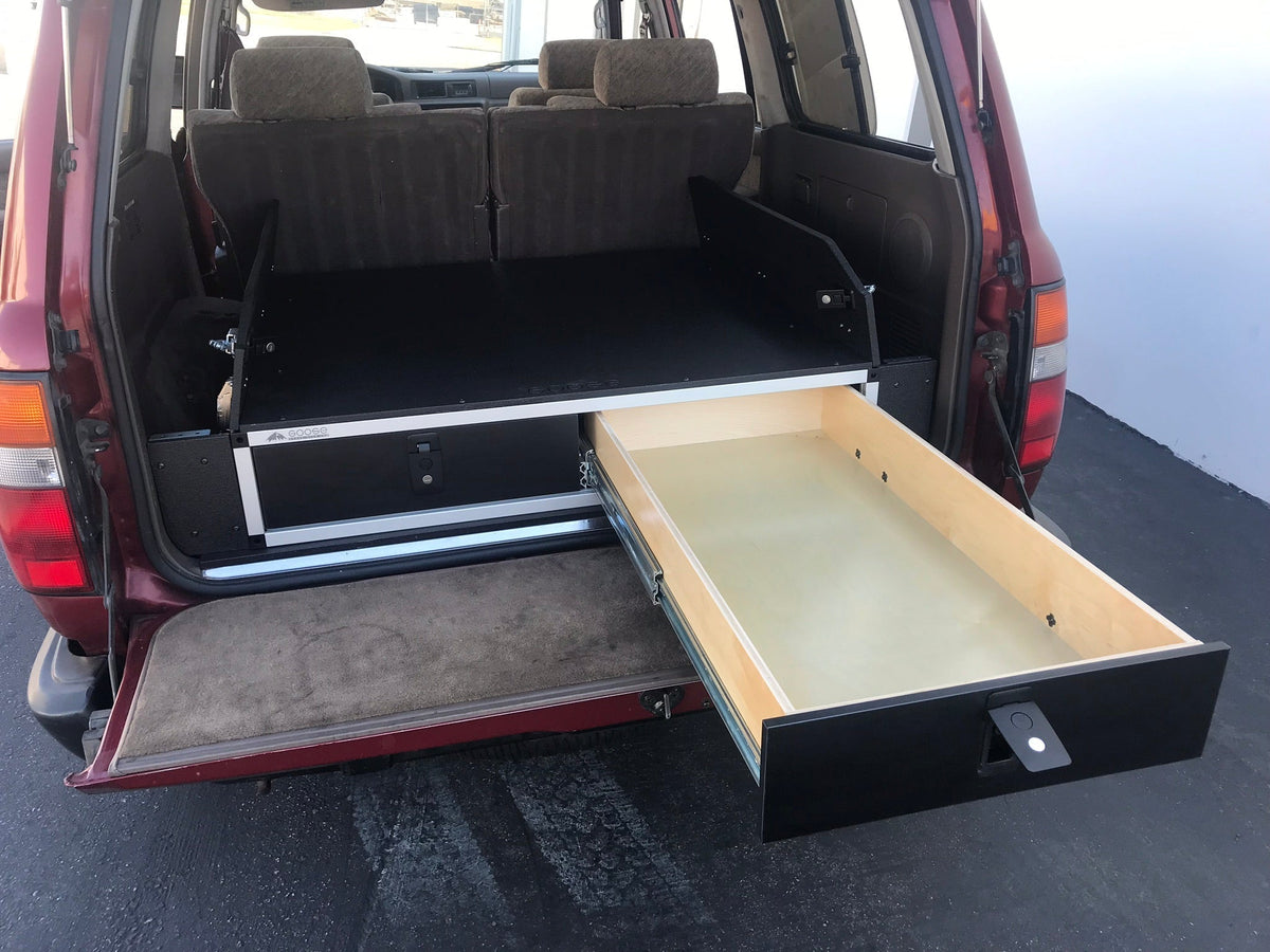 1991-97 Toyota Land Cruiser 80 Series - Side x Side Drawer Module with Fitted Top Plate - 43-3/8