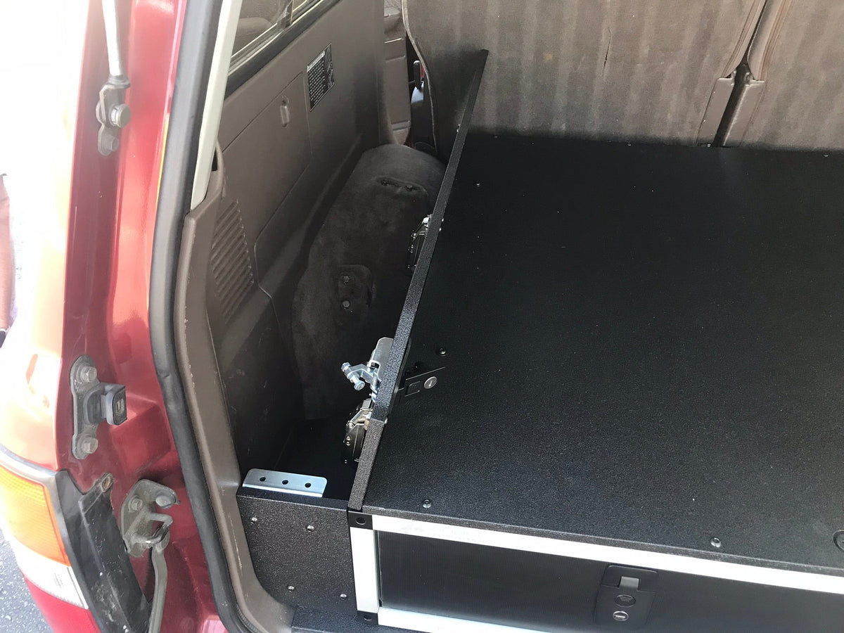 1991-97 Toyota Land Cruiser 80 Series - Side x Side Drawer Module with Fitted Top Plate - 43-3/8