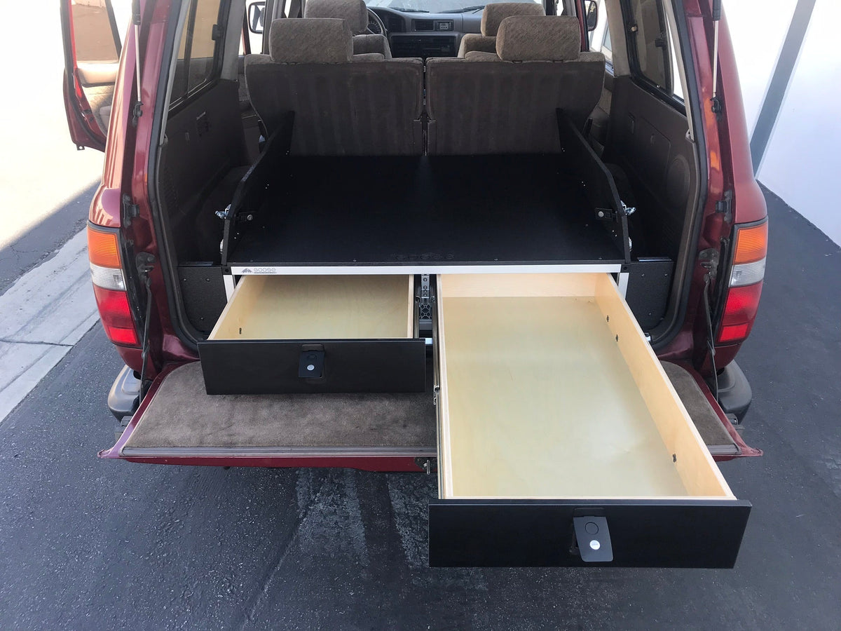 1991-97 Toyota Land Cruiser 80 Series - Side x Side Drawer Module with Fitted Top Plate - 43-3/8