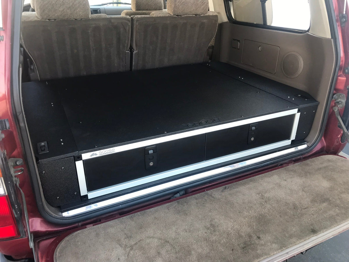 1991-97 Toyota Land Cruiser 80 Series - Side x Side Drawer Module with Fitted Top Plate - 43-3/8