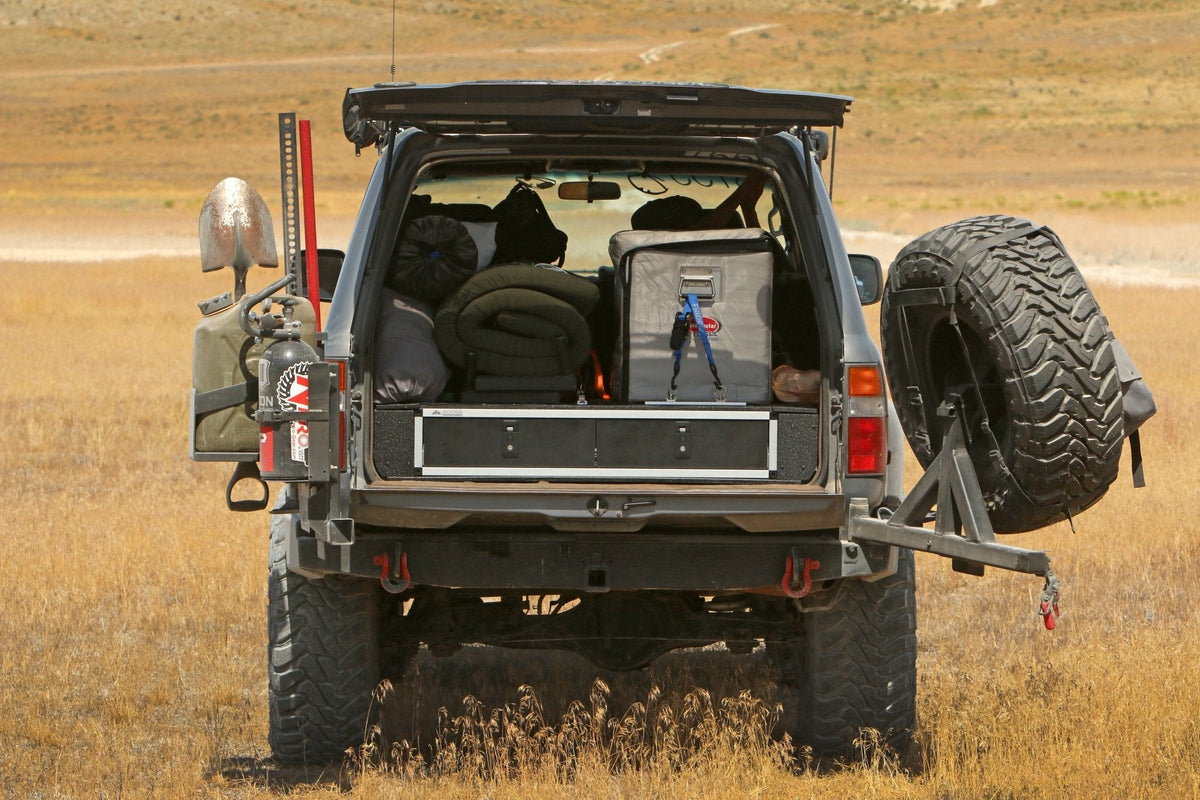 1991-97 Toyota Land Cruiser 80 Series - Side x Side Drawer Module with Fitted Top Plate - 43-3/8