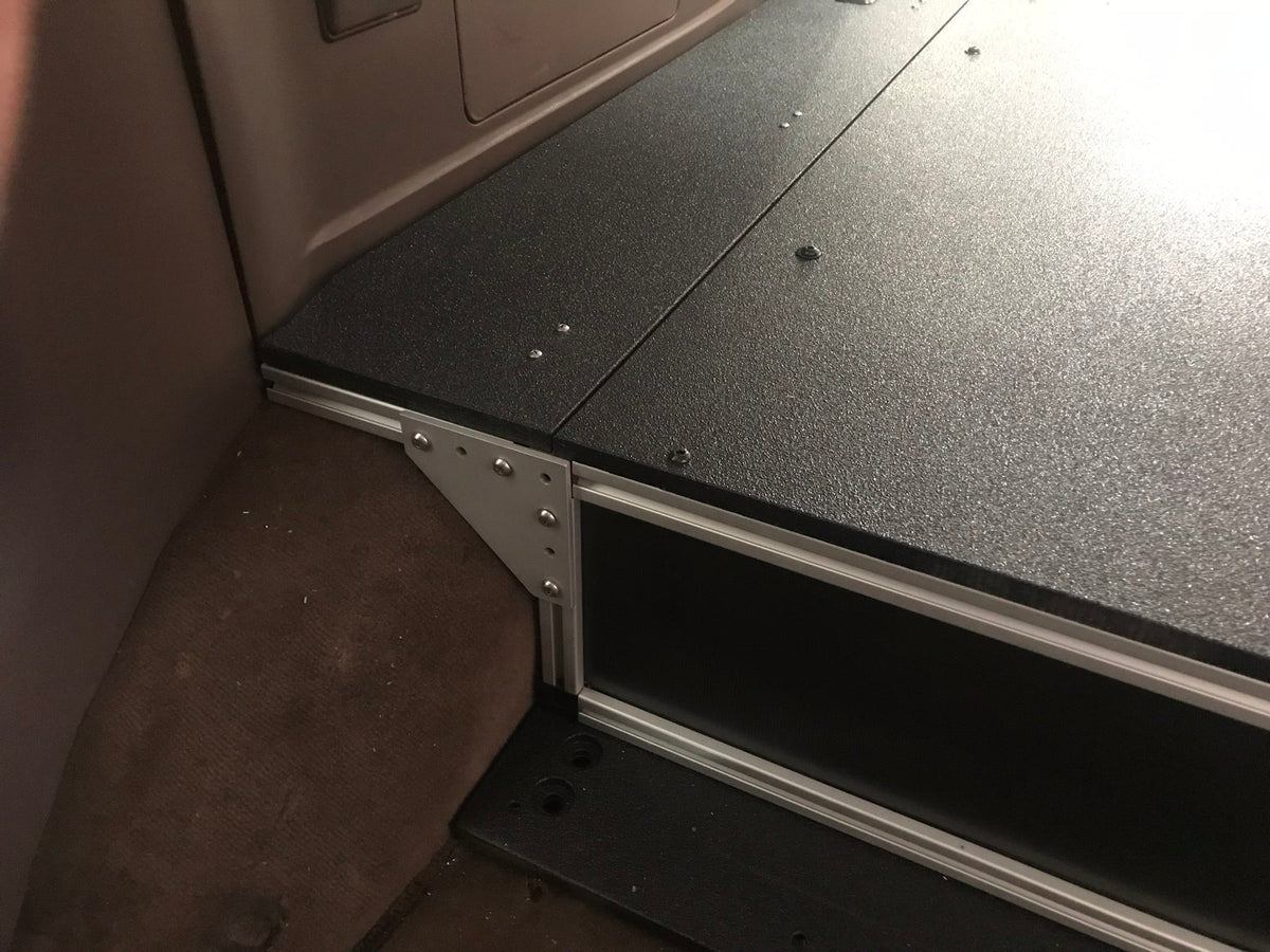 1991-97 Toyota Land Cruiser 80 Series - Side x Side Drawer Module with Fitted Top Plate - 43-3/8