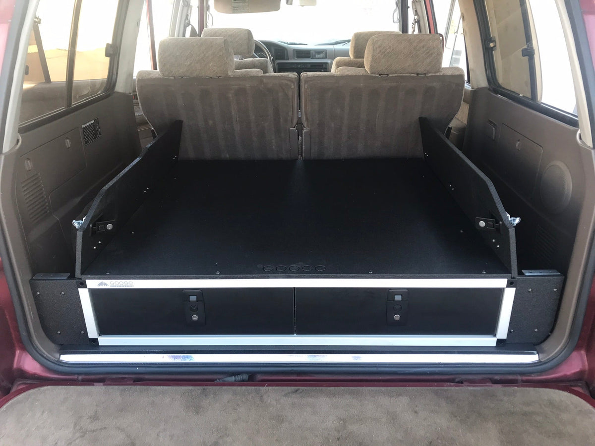 1991-97 Toyota Land Cruiser 80 Series - Side x Side Drawer Module with Fitted Top Plate - 43-3/8
