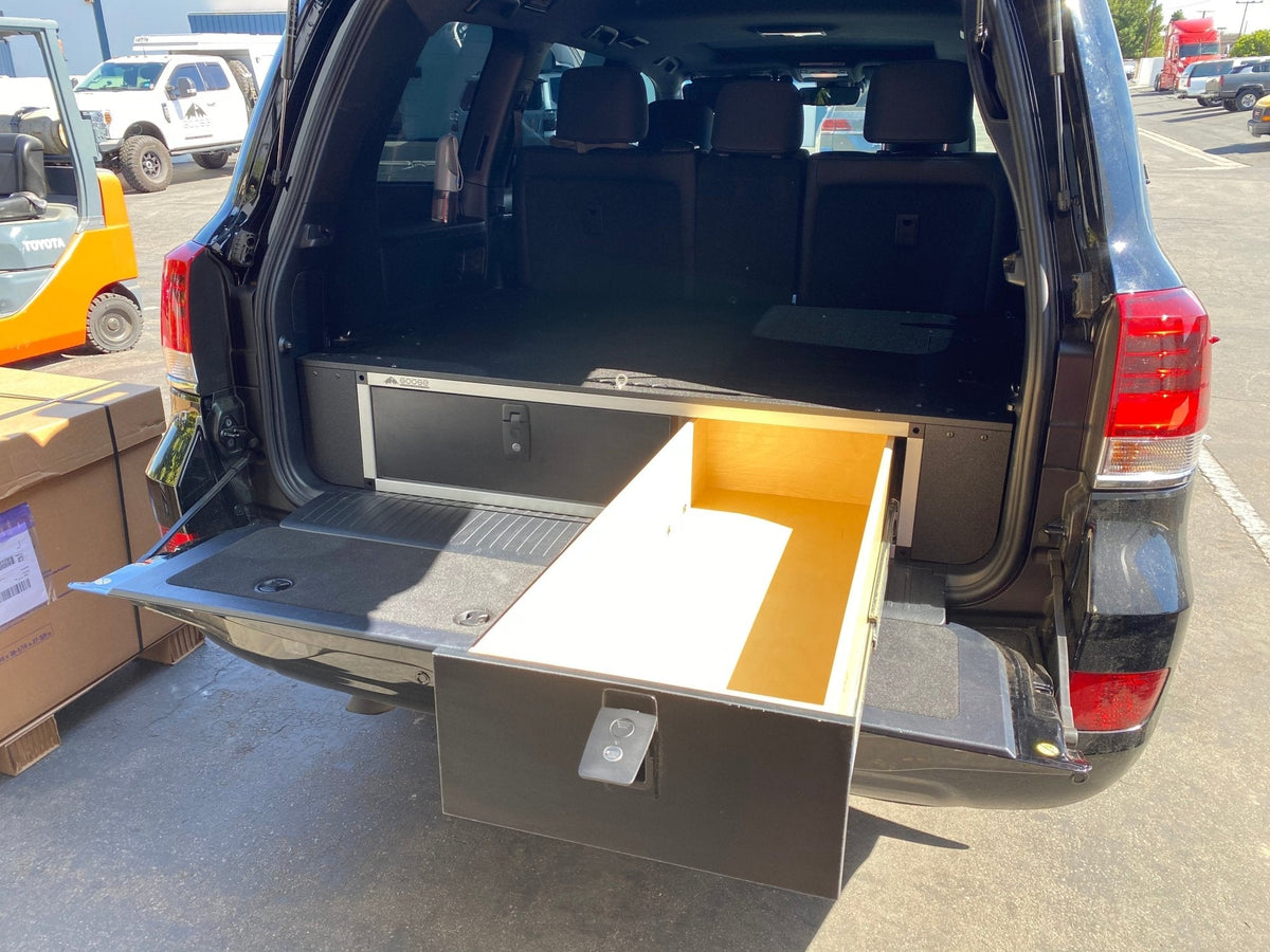 2008-21 Toyota Land Cruiser 200 Series - Side x Side Drawer Module with Fitted Top Plate
