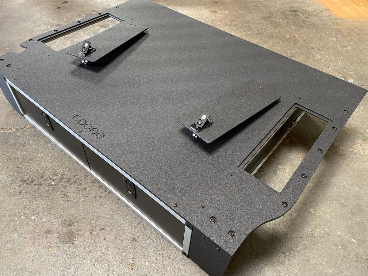2008-21 Toyota Land Cruiser 200 Series - Side x Side Drawer Module with Fitted Top Plate