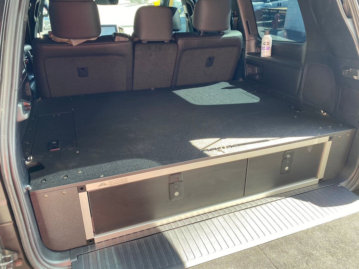 2008-21 Toyota Land Cruiser 200 Series - Side x Side Drawer Module with Fitted Top Plate