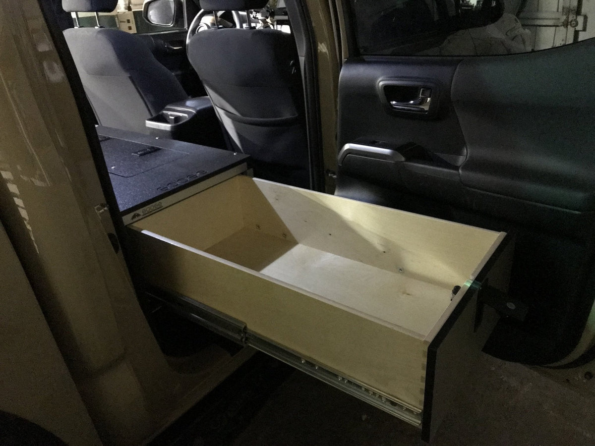 2005-23 Toyota Tacoma Double Cab - Second Row Single Drawer Module - 60% Passenger Side