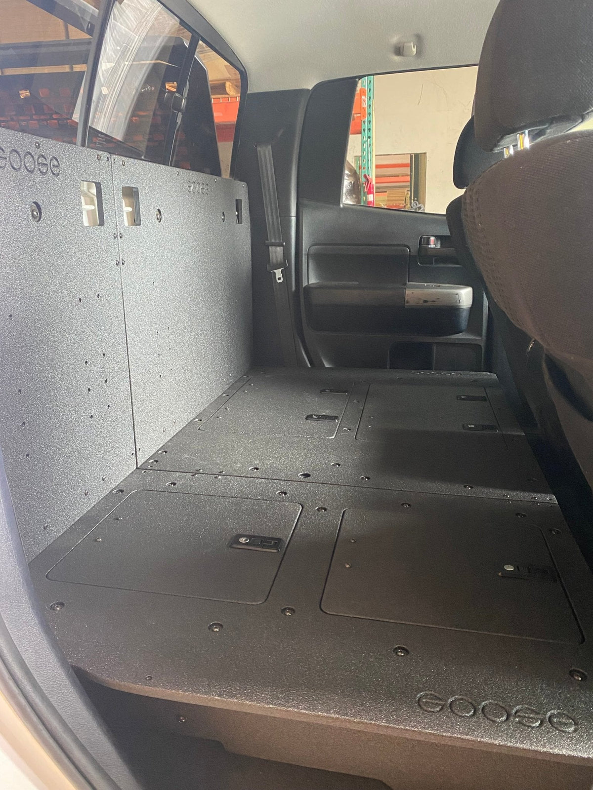 2007-13 Toyota Tundra Double Cab - Second Row Seat Delete Plate System