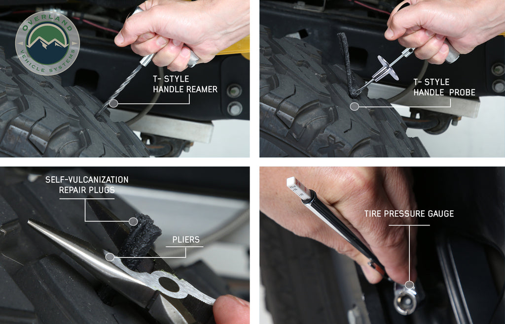 Overland Vehicle Systems 53 Piece Tire Repair Kit